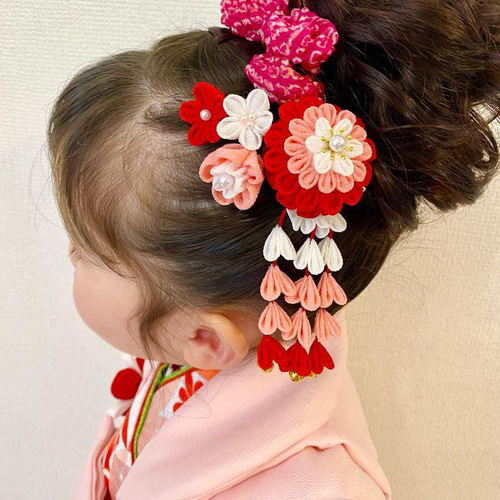 オーダー専用⑬キッズ髪飾り☆つまみ細工 オーダー専用⑬キッズ髪飾り☆つまみ細工