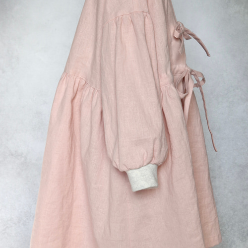 お手伝いしたい子へ【ハーフリネン】4wayかっぽう着 | パウダーピンク  