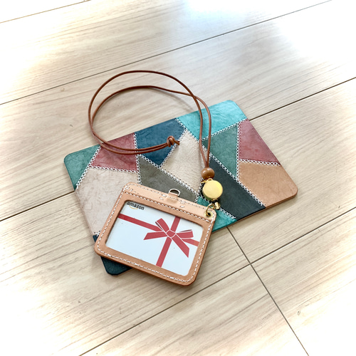 IDケース（レザーパッチワーク） パスケース・定期入れ you0810jmsdf  