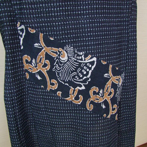 藍染 木綿 2幅 古布 生地 材料 リメイク