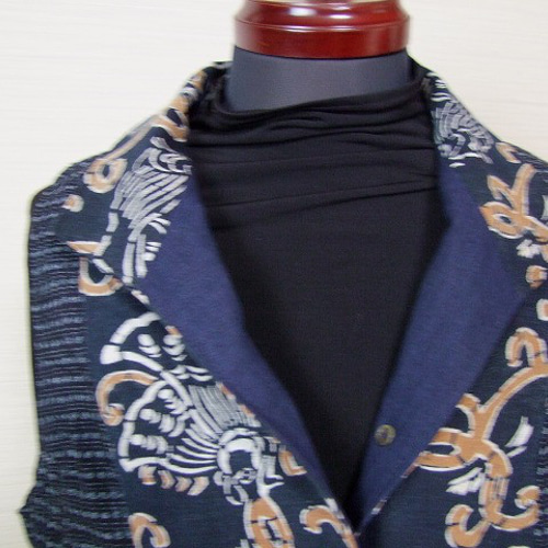 藍染古布、書生絣、木綿袷着物 【公式通販】