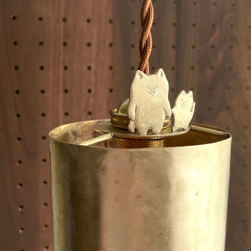 ♡親子猫の読書ランプ ベージュシェード♡