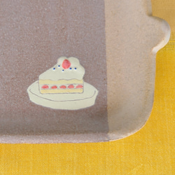耳付き長角皿　ショートケーキ 3枚目の画像