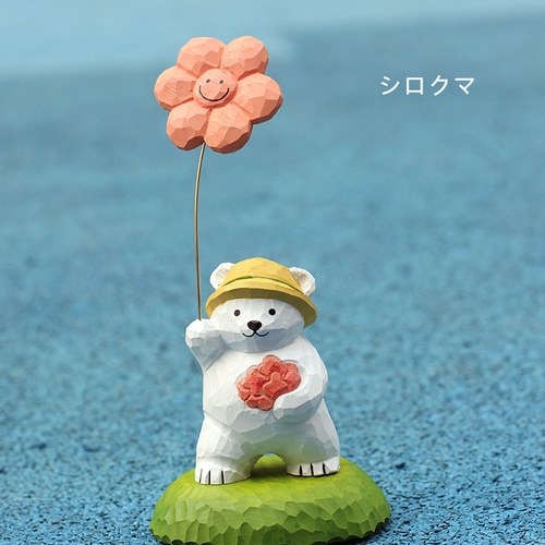 人気アイテム かわいいクマ手作り木彫りデスクトップ癒しの飾り家の装飾 置物