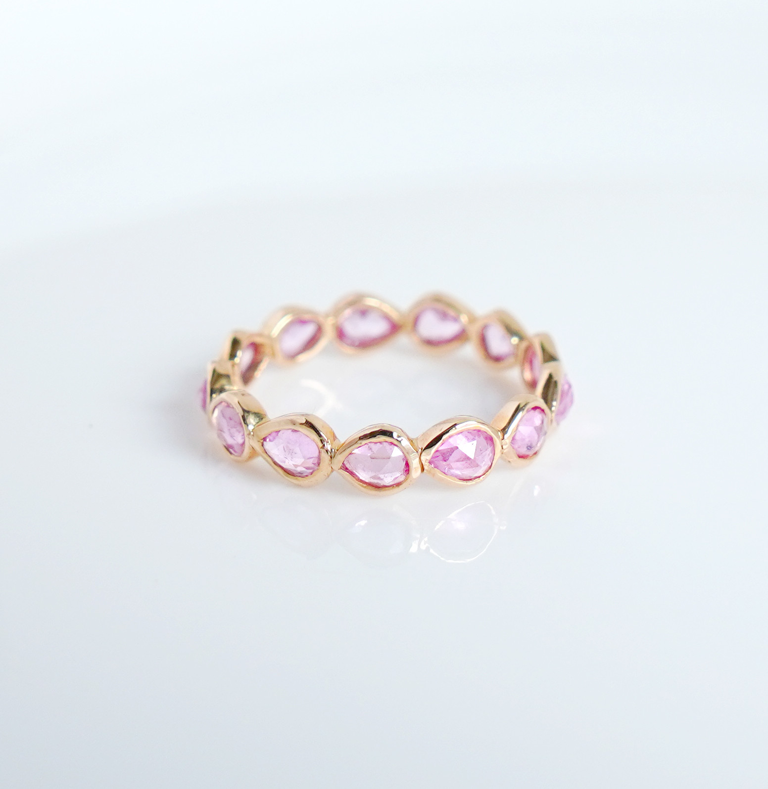 【K10】モルガナイト　エタニティリング　16号