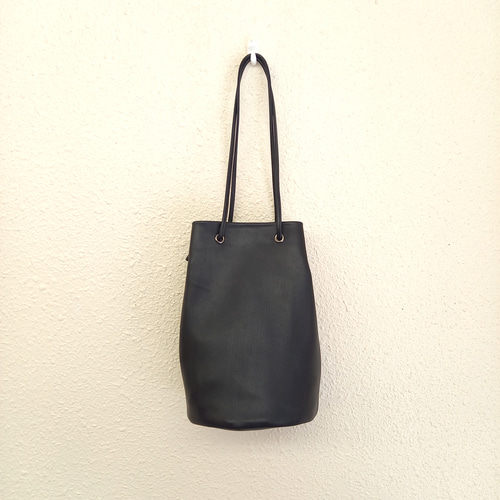 長財布が入るミニドローストリングバッグ◇高級イタリアンレザー【かわ