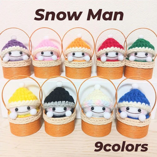 新作*SnowMan*選べるカラー*Creema*冬支度ハンドメイド*フェルト