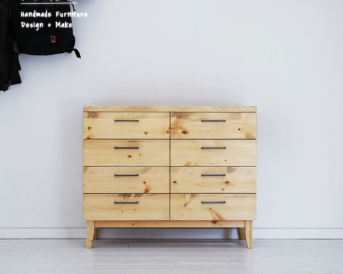 送料無料] 無垢 チェスト タンス カップボード 食器棚 キッチンボード