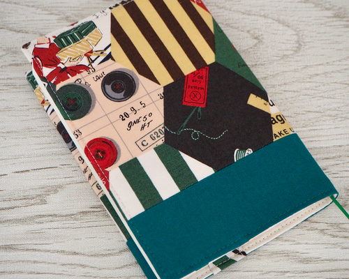 文庫本】ゴムバンド栞付ブックカバー 手帳カバー☆小関鈴子☆レトロ