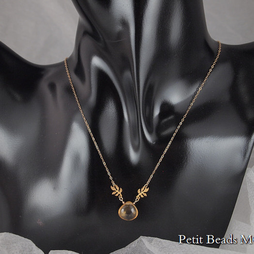 1640　金運高める✨️　大きめ♡　多面カット　うるうる♥　シトリンネックレス 1640 金運高める✨️ 大きめ♡ 多面カット うるうる♥ シトリン