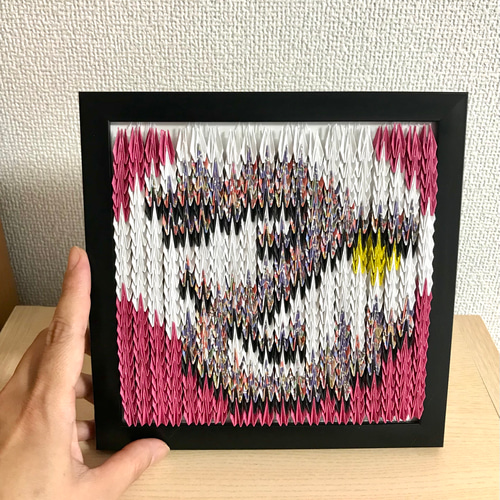 折鶴アート 龍/十二支/幸運/折紙/額縁/送料無料 その他
