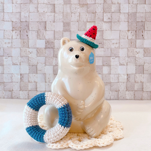 しろくま貯金箱＊夏アイテム 浮き輪 m45522677158_1.jpg?1717591126