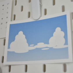夏の雲 ポストカード インテリア 雑貨 夏 雲 夏空 メッセージカード ポスター 2枚目の画像