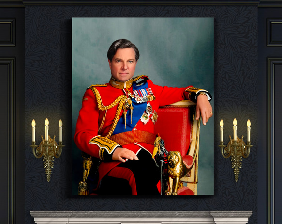 【オーダーメイド】写真からカスタムロイヤルキング天皇皇帝油絵スタイルの肖像画一点物 似顔絵 イラスト彼氏夫の贈り物誕生日 アート 絵画 帆布・キャンバス AAA1247915230(9555円)