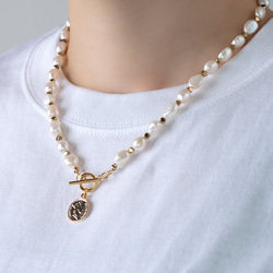 貝パールのロングネックレス 60cm 卒業式 入学式 結婚式 ウェディング