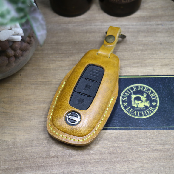 名入れ 無料 新 スマートキーケース ニッサン 本革