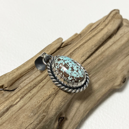 フーベイ ターコイズ トルコ石 シルバー ネックレス ペンダント