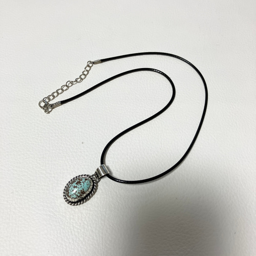 フーベイ　ターコイズ　シルバー　ネックレス　ペンダント　#インディアンジュエリー フーベイ ターコイズ トルコ石 シルバー ネックレス ペンダント