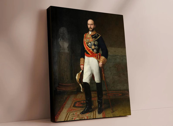 【オーダーメイド】写真からカスタムロイヤルキング天皇皇帝油絵スタイルの肖像画一点物 似顔絵 イラスト彼氏夫の贈り物誕生日 アート 絵画 帆布・キャンバス P1253569063(9555円)