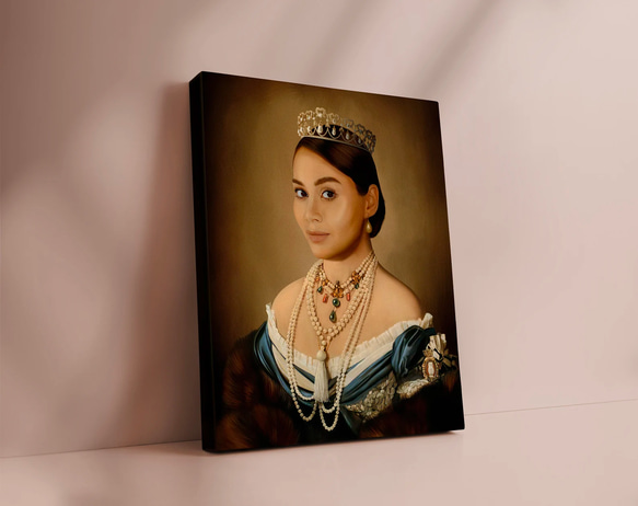 【オーダーメイド】写真からカスタムロイヤルキング天皇皇帝油絵スタイルの肖像画一点物 似顔絵 イラスト彼氏夫の贈り物誕生日 100%