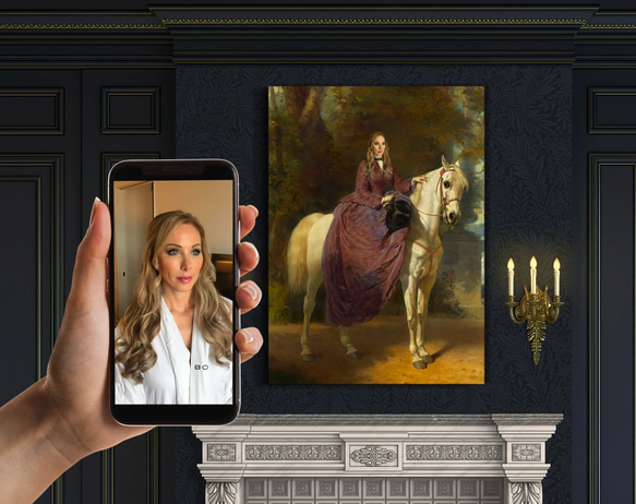 【オーダーメイド】写真からカスタムロイヤルキング天皇皇帝油絵スタイルの肖像画一点物 似顔絵 イラスト彼氏夫の贈り物誕生日 100%