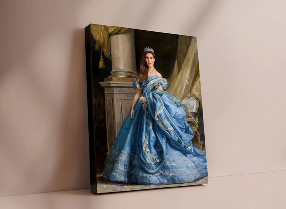 【オーダーメイド】写真からカスタムロイヤルキング天皇皇帝油絵スタイルの肖像画一点物 似顔絵 イラスト彼氏夫の贈り物誕生日 100%