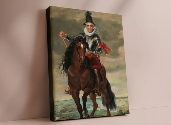 【オーダーメイド】写真からカスタムロイヤルキング天皇皇帝油絵スタイルの肖像画一点物 似顔絵 イラスト彼氏夫の贈り物誕生日 100%