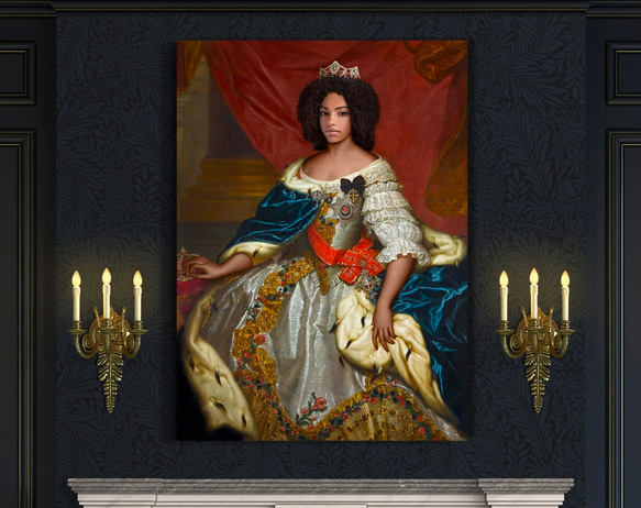 【オーダーメイド】写真からカスタムロイヤルキング天皇皇帝油絵スタイルの肖像画一点物 似顔絵 イラスト彼氏夫の贈り物誕生日 100%