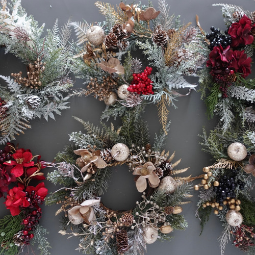 NEW！アートフラワーギフト2023＊クリスマスリース！NO.1 リース  