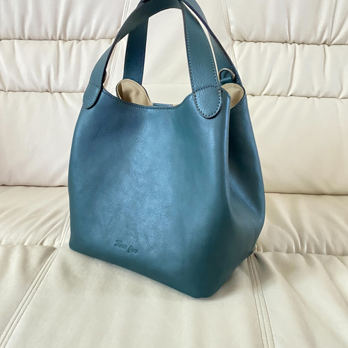 シャノワール♪美品✨MahL+81 マール レザートートバッグ シボ革 シャノワール♪美品✨MahL+81 マール レザートートバッグ シボ革