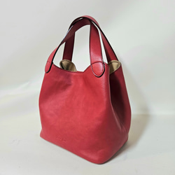 日本製　お出かけに最適なサイズ感でマルチに活躍する本革 トートバッグ Marle=マール選べる13色　受注製作 9枚目の画像