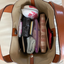 日本製　お出かけに最適なサイズ感でマルチに活躍する本革 トートバッグ Marle=マール選べる13色　受注製作 17枚目の画像