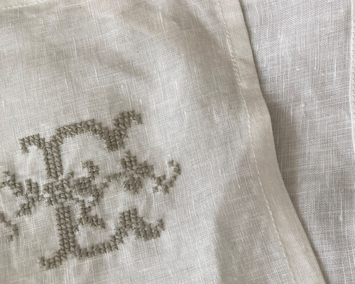 【リネン刺繍　4314nkページ】マルチクロス リネン刺繍 4314nk様専用ページ】マルチクロス