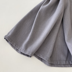 サロペットスカート/ジャンパースカート♪Rayon Linen Light Grey 8枚目の画像