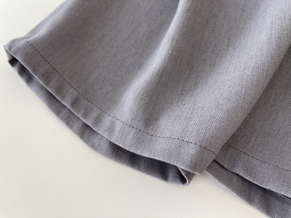 サロペットスカート/ジャンパースカート♪Rayon Linen Light Grey 9枚目の画像