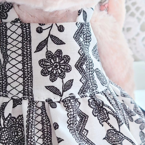 ◇ブラックレース×レースのワンピース*ぬいぐるみ服ジェリー