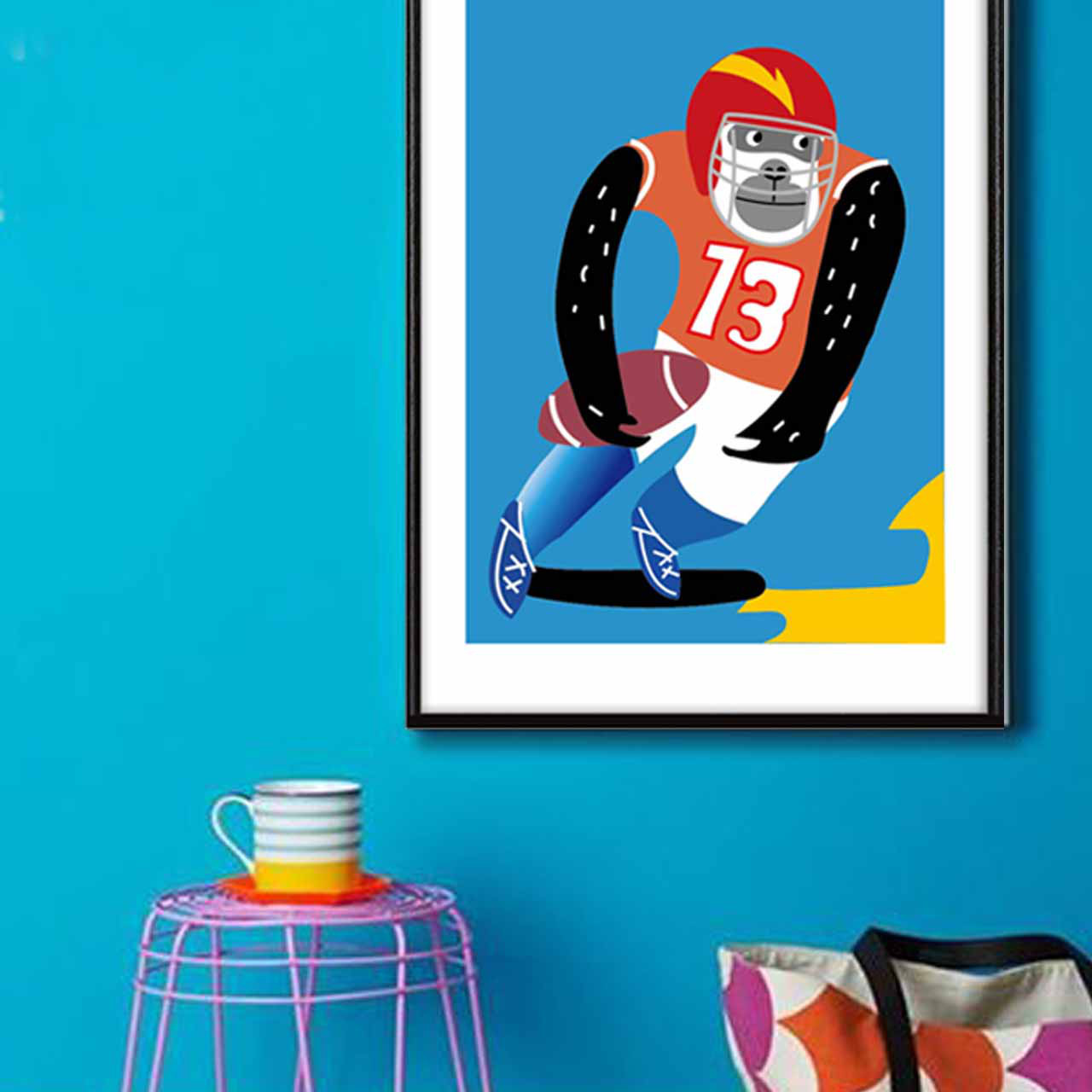 タフ　動物　ゴリラ　イラスト　ポスター　A4 A3 A2 A1　アートポスター　アート/sei検索　1728