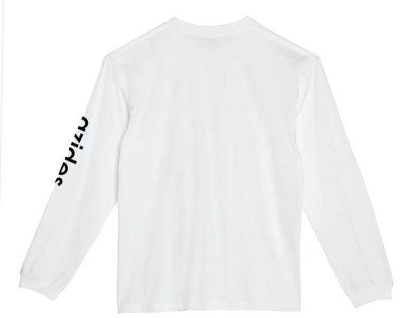 ［azides/袖プリント(大)ロンT］5.6ozアジデスTシャツ パロディ 長袖 おもしろ 面白い プレゼント 6枚目の画像