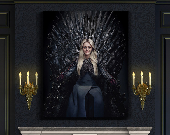 【オーダーメイド】写真からカスタムロイヤルキング天皇皇帝油絵スタイルの肖像画一点物 似顔絵 イラスト彼氏夫の贈り物誕生日 100%