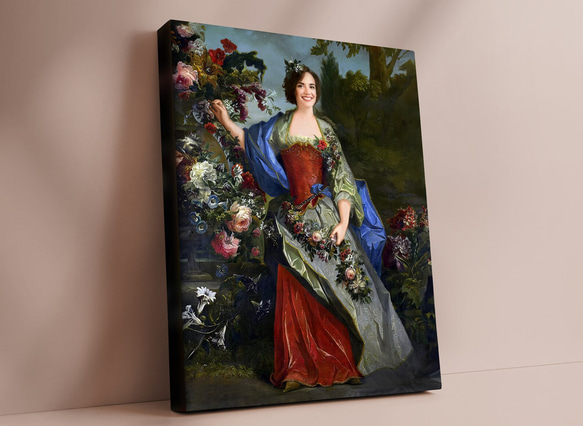 【オーダーメイド】写真からカスタムロイヤルキング天皇皇帝油絵スタイルの肖像画一点物 似顔絵 イラスト彼氏夫の贈り物誕生日 100%