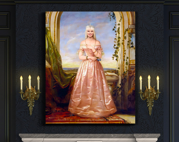 【オーダーメイド】写真からカスタムロイヤルキング天皇皇帝油絵スタイルの肖像画一点物 似顔絵 イラスト彼氏夫の贈り物誕生日 100% QGW1238216906(9555円)