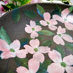 ＜creema限定＞浅盛り鉢　花水木（ハナミズキ） 2枚目の画像