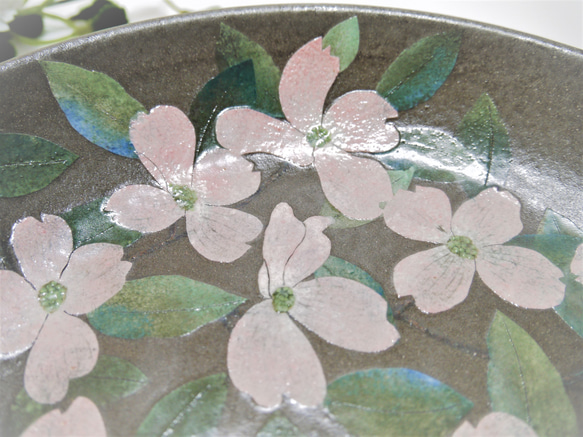＜creema限定＞浅盛り鉢　花水木（ハナミズキ） 11枚目の画像
