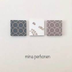 mina perhonen  ミナペルホネン  ファブリックパネル 3点セット ハンドメイド 1枚目の画像