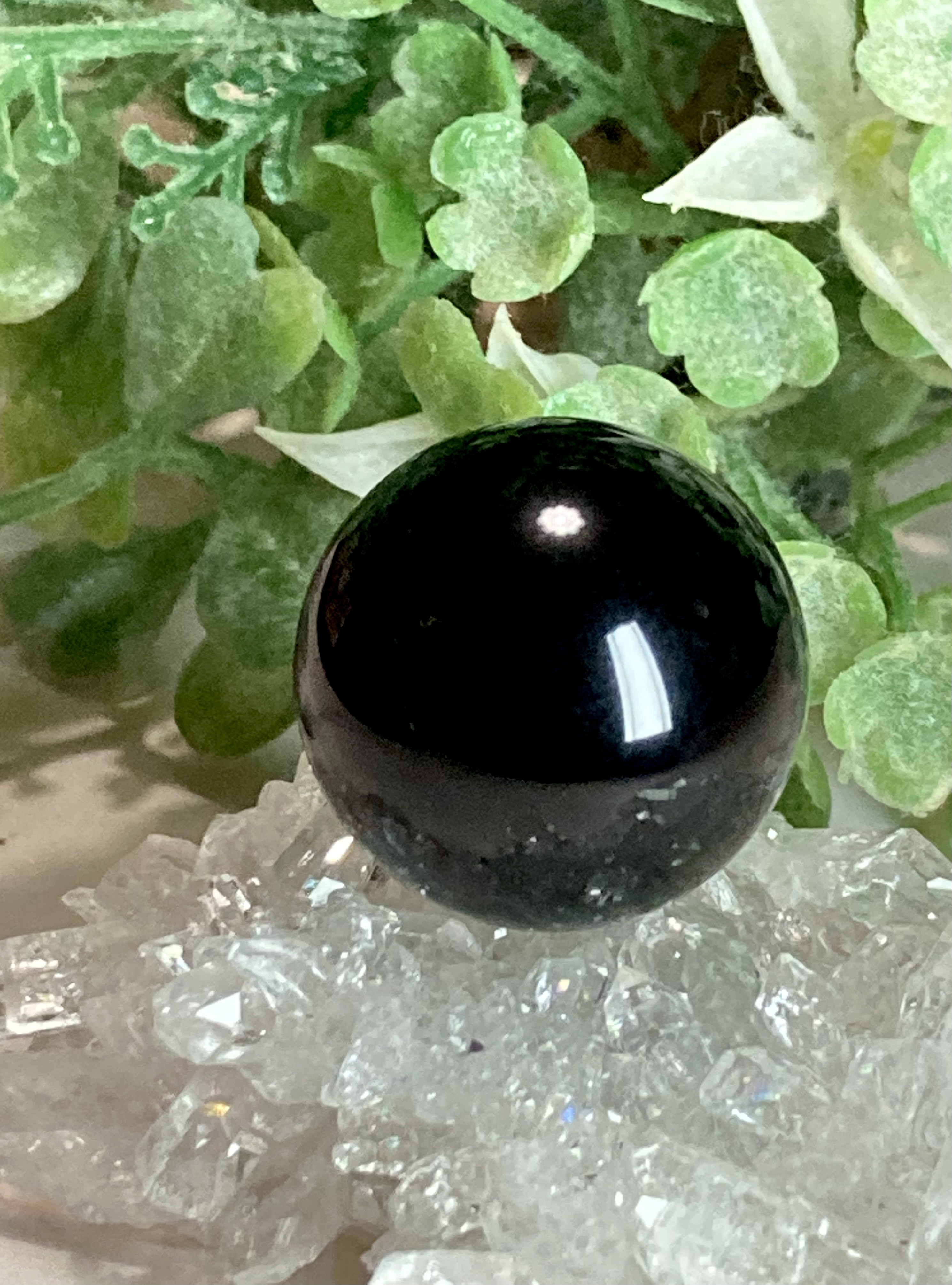 高品質✨ モリオン 黒水晶 丸玉 スフィア タンブル 1玉 原石