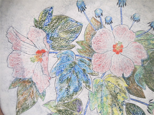 ＜一点もの＞浅盛鉢・芙蓉（ふよう） 7枚目の画像