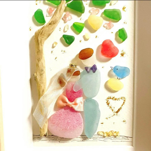 シーグラスアート『 Happy Wedding♡♡～たくさんの愛～』 42a6dba3825cf2b25fdac154ba5a08