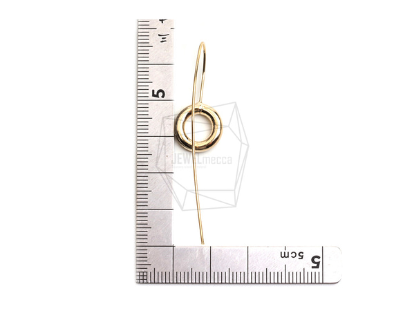 ERG-2461-G【2個入り】カーブプレートフック,Curved Plate Hook Earring 5枚目の画像