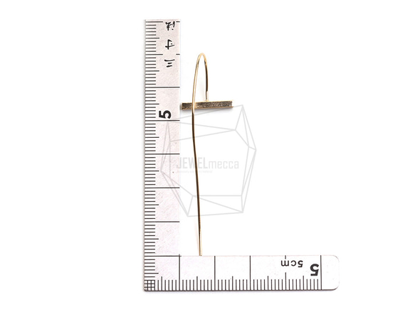 ERG-2462-G【2件】彎板鉤,彎板鉤耳環 第5張的照片