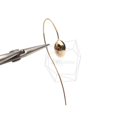 ERG-2463-G【2個入り】カーブプレートフック,Curved Plate Hook Earring 4枚目の画像